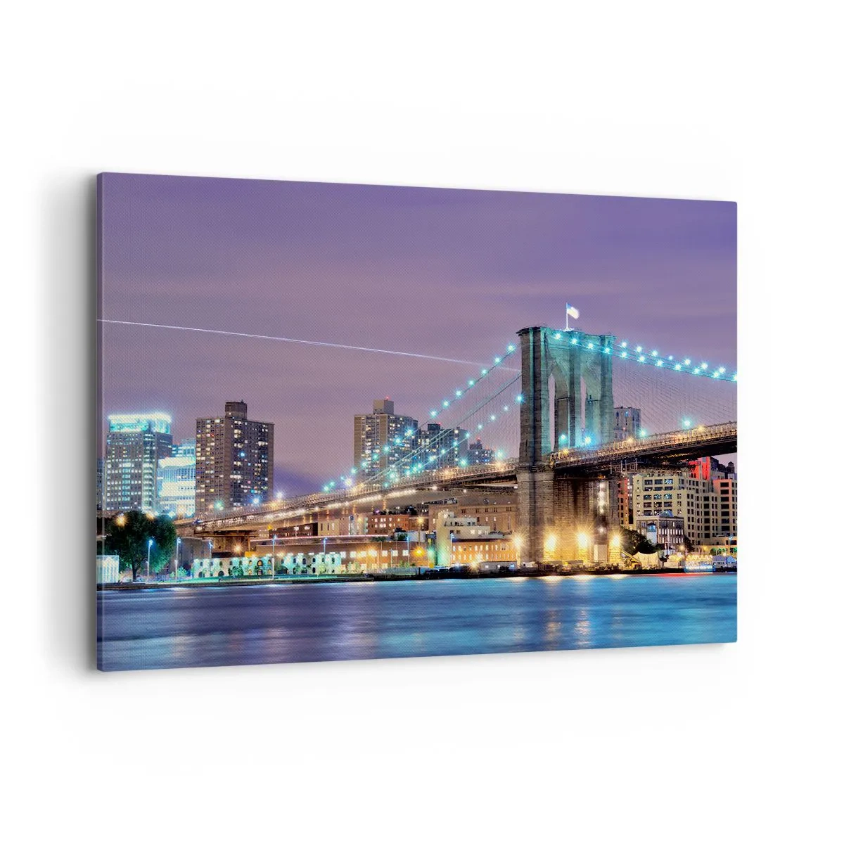 Schilderen op canvas - Al vele jaren de Brooklyn Bridge - 120x80 cm