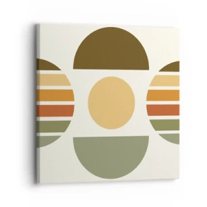 Schilderen op canvas - In aardetinten - 30x30 cm