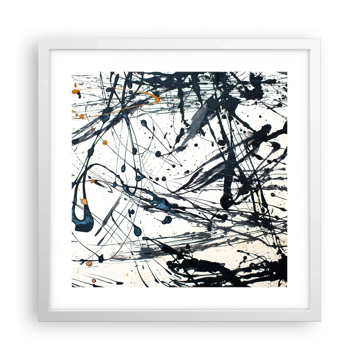 Poster in een witte lijst - Zin of geen zin? - 40x40 cm