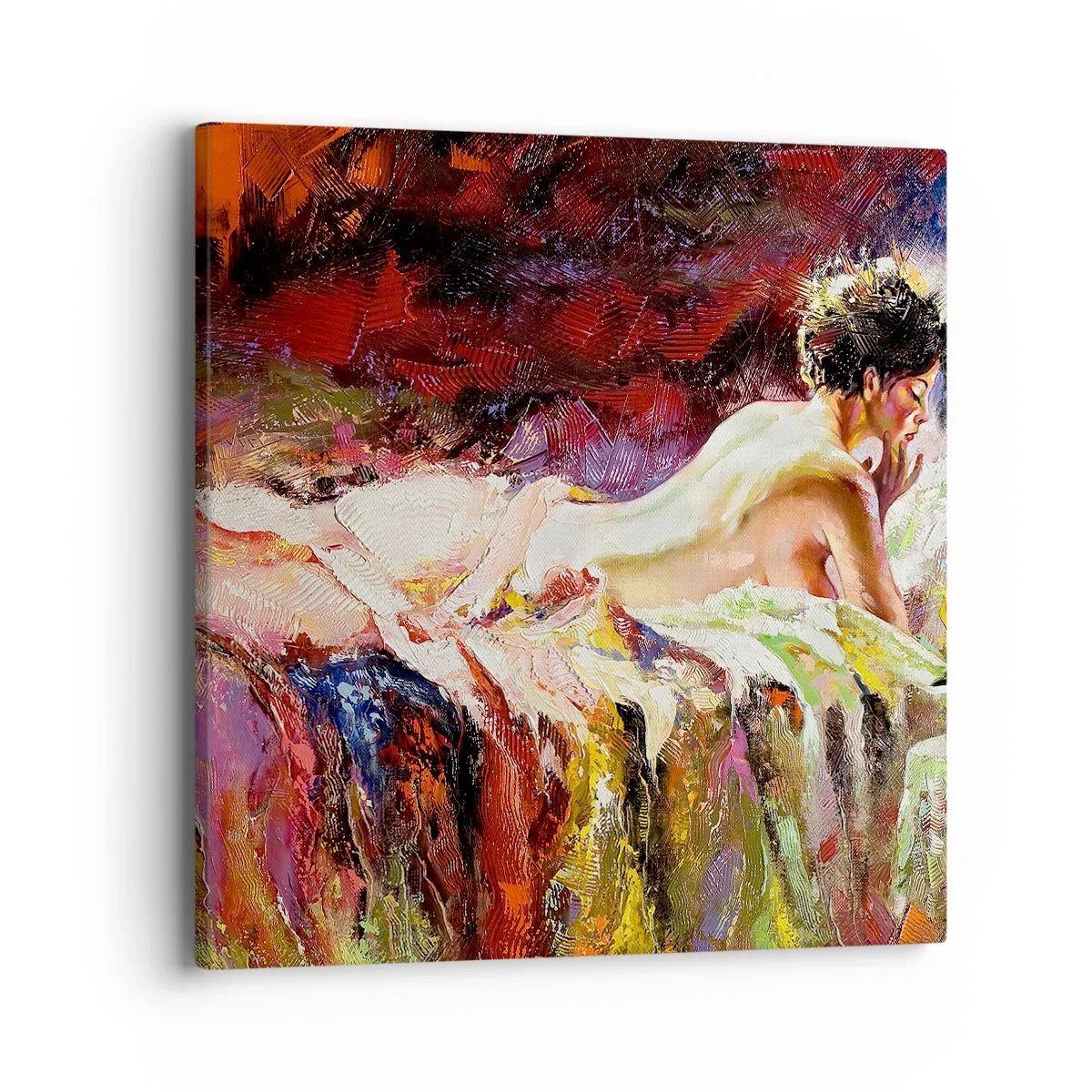 Schilderen op canvas - Venus in gedachten - 40x40 cm