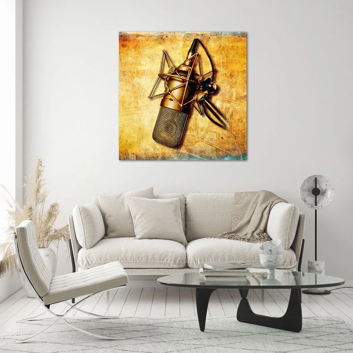 Schilderen op glas - De gouden jaren van radio - 30x30 cm