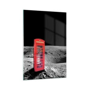 Schilderen op glas - Een kosmische grap - 70x100 cm