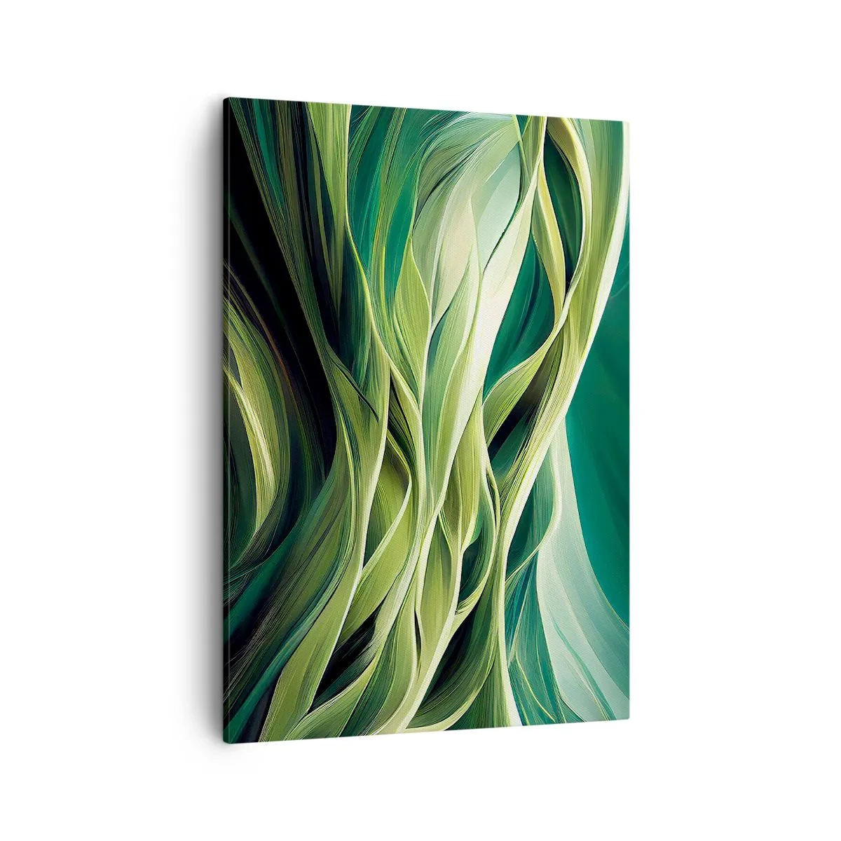 Schilderen op canvas - Abstract groen spel - 50x70 cm