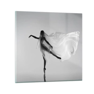 Schilderen op glas - Lichtheid en gratie - 50x50 cm
