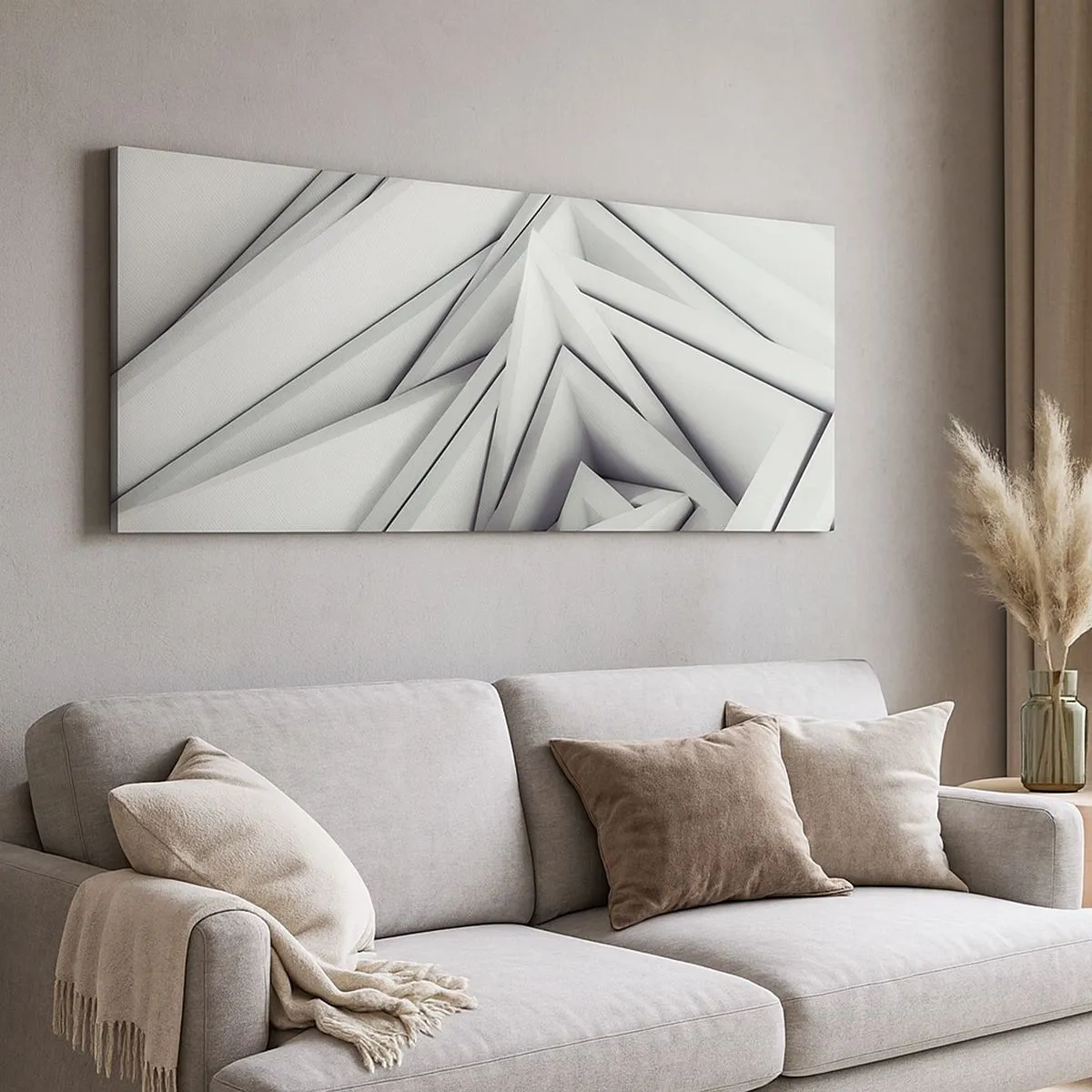 Schilderen op canvas - Scherpe hoeken knoppen - 100x40 cm