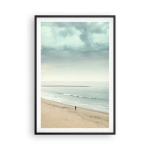 Poster in een zwarte lijst - op zoek naar vrede - 61x91 cm