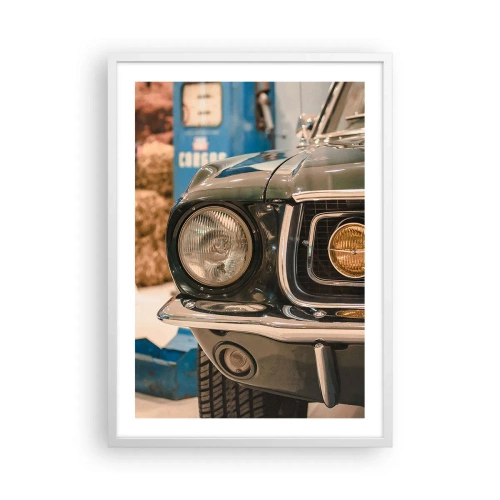 Poster in een witte lijst - Ontmoeting met een legende - 50x70 cm