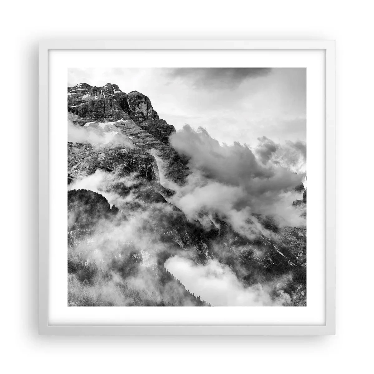 Poster in een witte lijst - Mooi en wreed - 50x50 cm