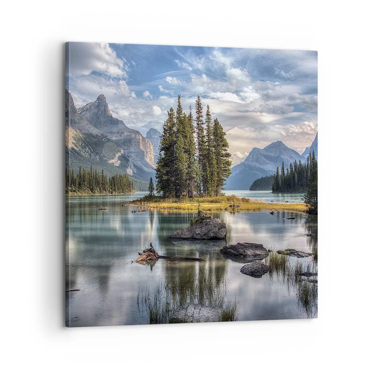 Schilderen op canvas - Aan het grote en schone water ... - 60x60 cm