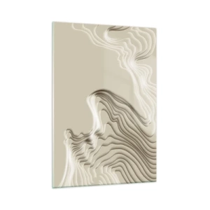 Schilderen op glas - Kunst topografie - 50x70 cm