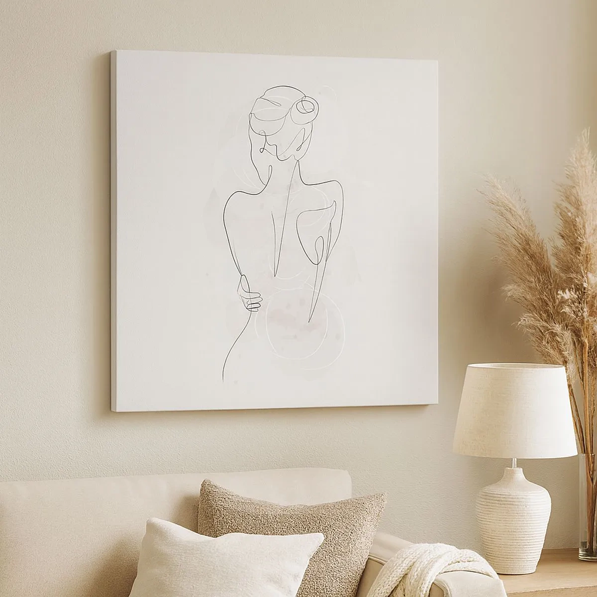 Schilderen op canvas - Als een gevoelig instrument - 30x30 cm