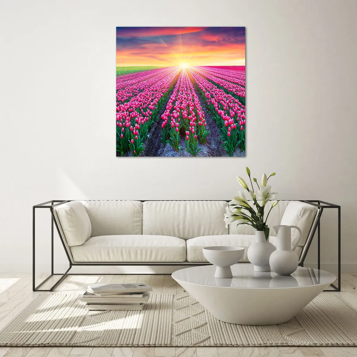 Schilderen op glas - Beautyfarm - 50x50 cm