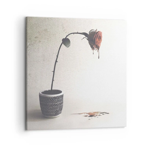 Schilderen op canvas - Rosa dolorosa - 50x50 cm