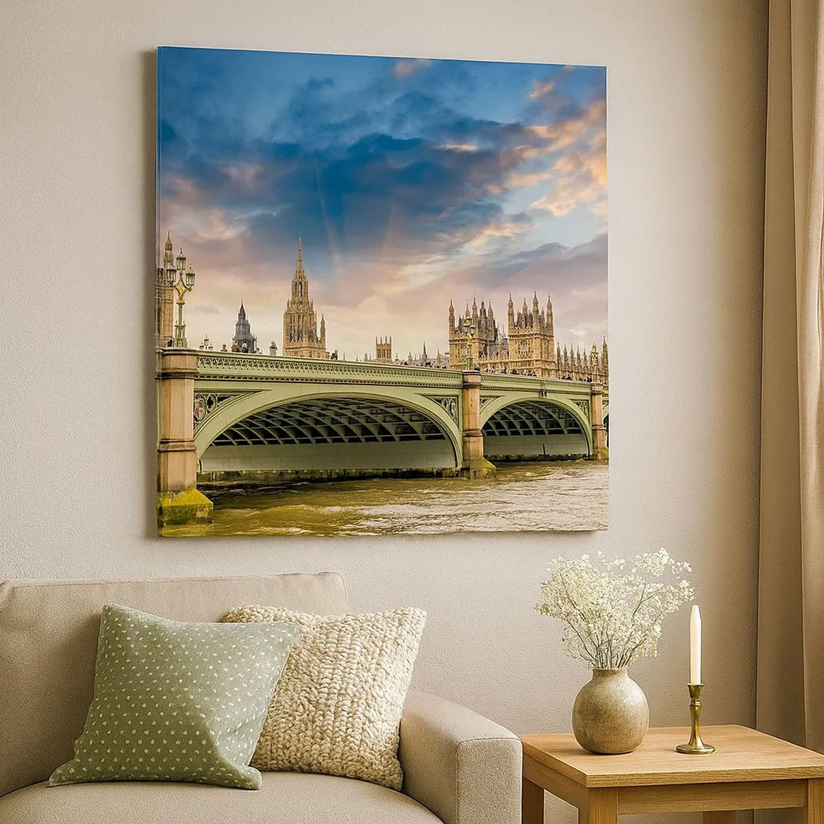 Schilderen op canvas - De tijd stond stil in het rijk - 30x30 cm