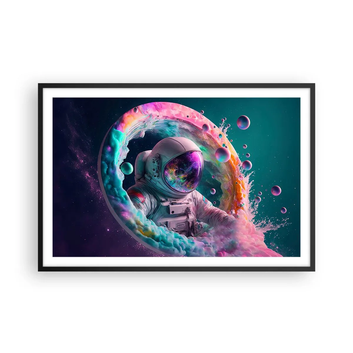 Poster in een zwarte lijst - Sterrenpoort - 91x61 cm