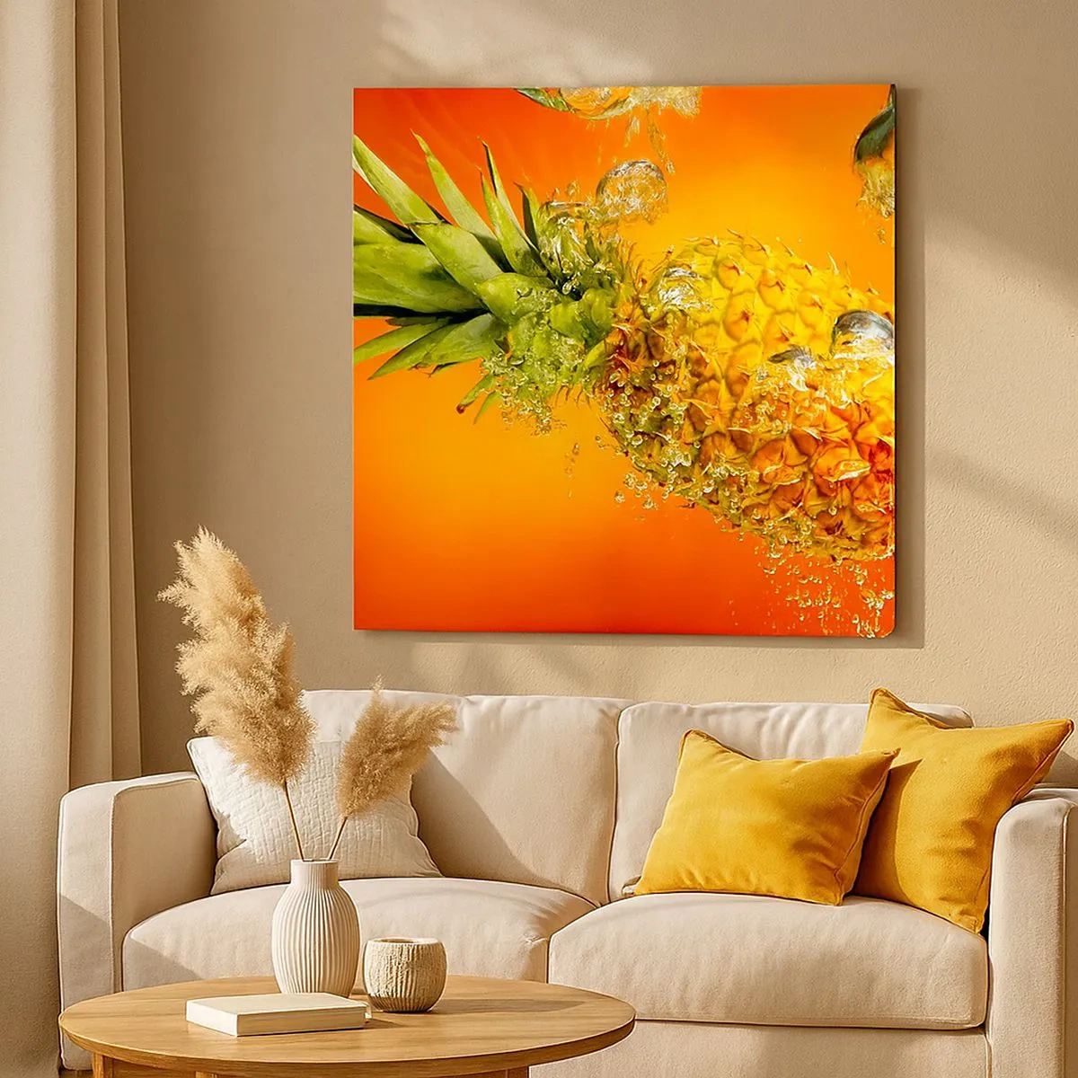 Schilderen op canvas - Tropische sappige frisheid - 30x30 cm