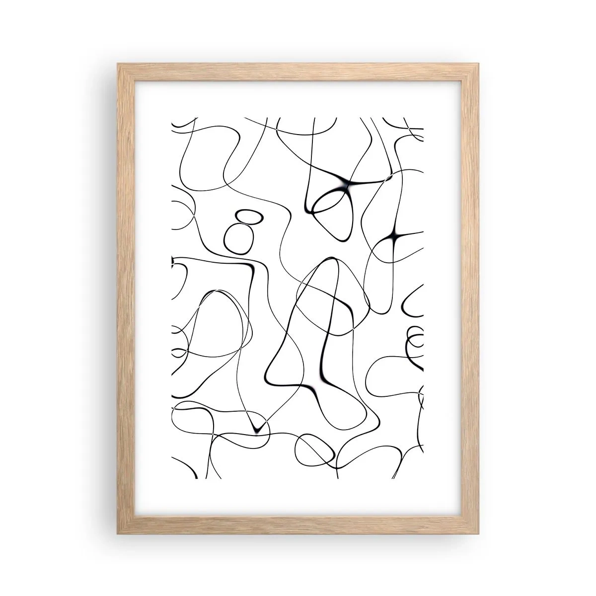 Een poster in een licht eiken lijst - Levenspaden, wisselvalligheden - 30x40 cm