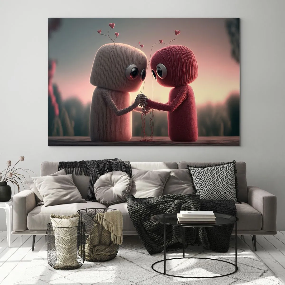 Schilderen op glas - Iedereen mag liefhebben - 120x80 cm