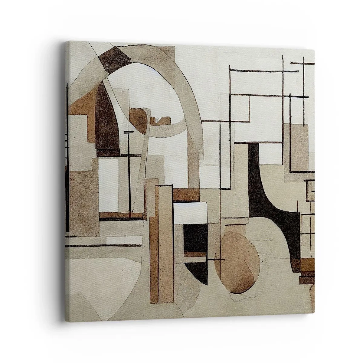 Schilderen op canvas - Stadslandschap 2.0 - 40x40 cm
