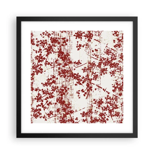 Poster in een zwarte lijst - Zoals oud calico - 40x40 cm