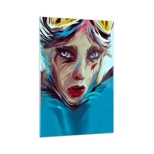 Schilderen op glas - Straatvechter - 70x100 cm