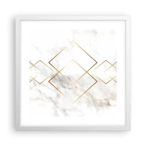 Poster in een witte lijst - Een uitzicht tot in het oneindige - 40x40 cm