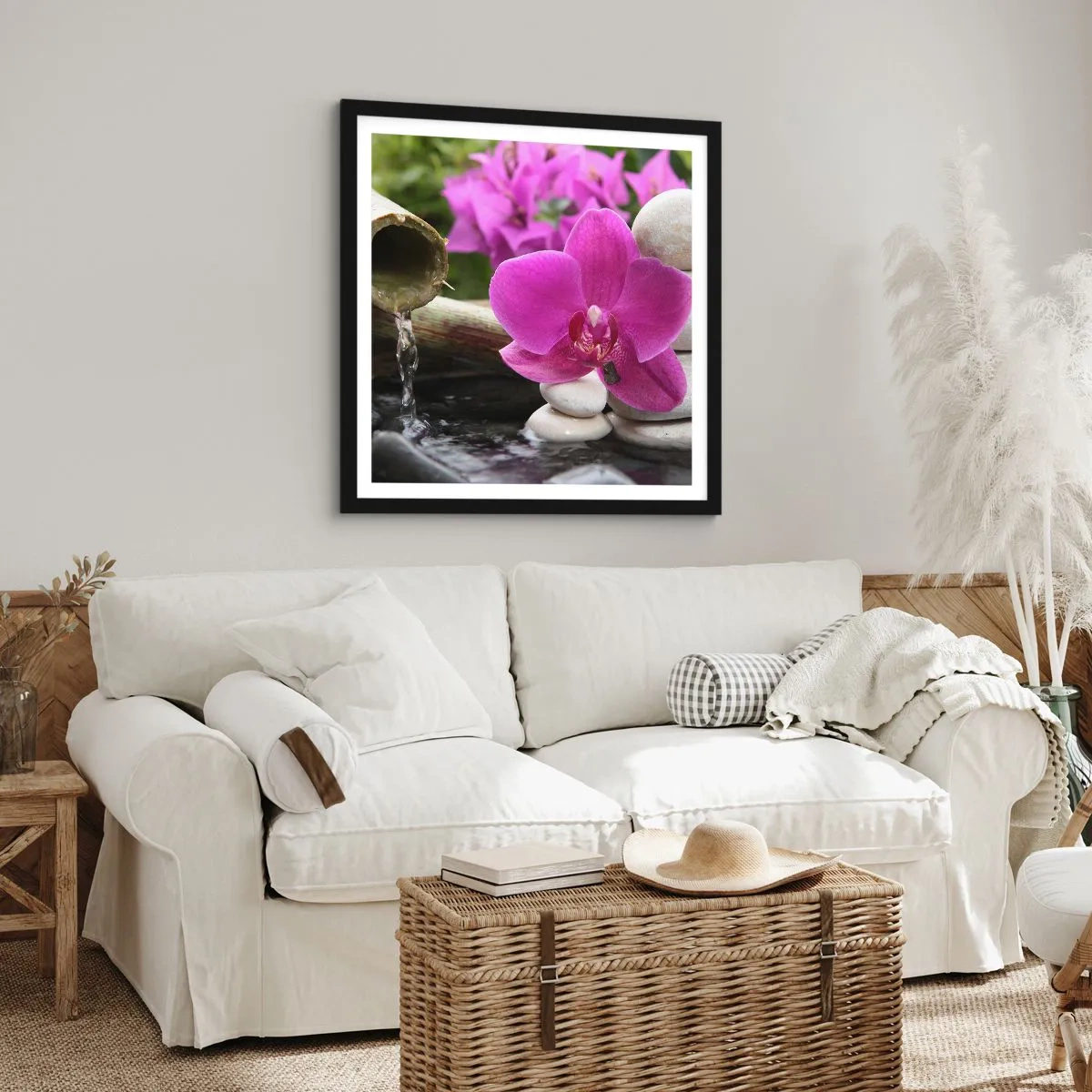 Poster in een zwarte lijst - Je bent al aan het rusten - 60x60 cm