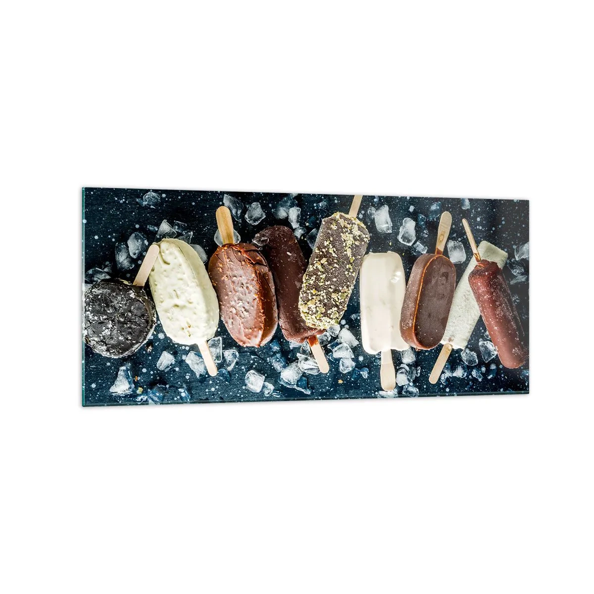 Schilderen op glas - De smaak van hete zomer - 120x50 cm