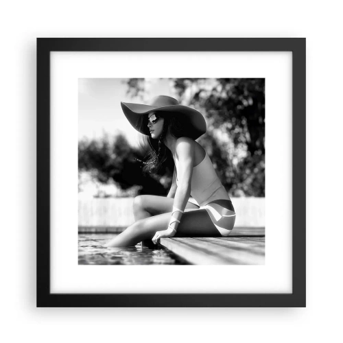 Poster in een zwarte lijst - Zomerdroom - 30x30 cm