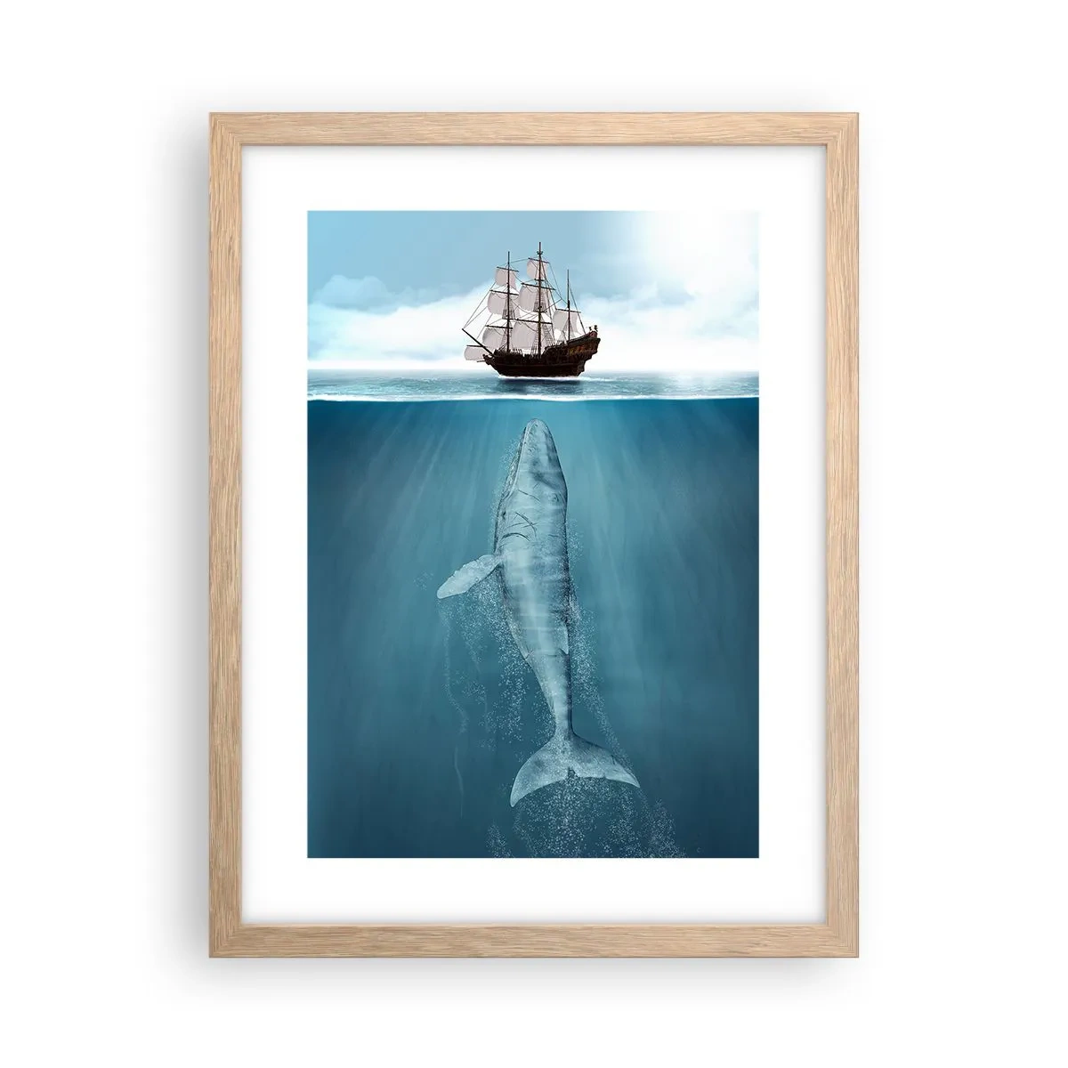 Een poster in een licht eiken lijst - Het is beter om het niet te weten - 30x40 cm