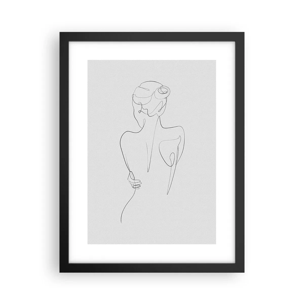 Poster in een zwarte lijst - Lichaamsmuziek - 30x40 cm