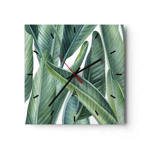Wandklok - Klok - Groen zelf - 30x30 cm