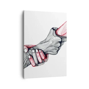 Schilderen op canvas - Je bent in goede handen - 50x70 cm