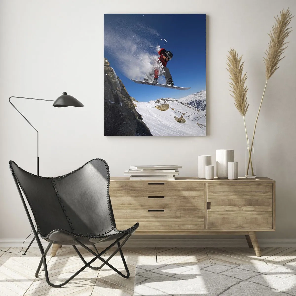 Schilderen op glas - En je werd een deel van de ruimte - 50x70 cm