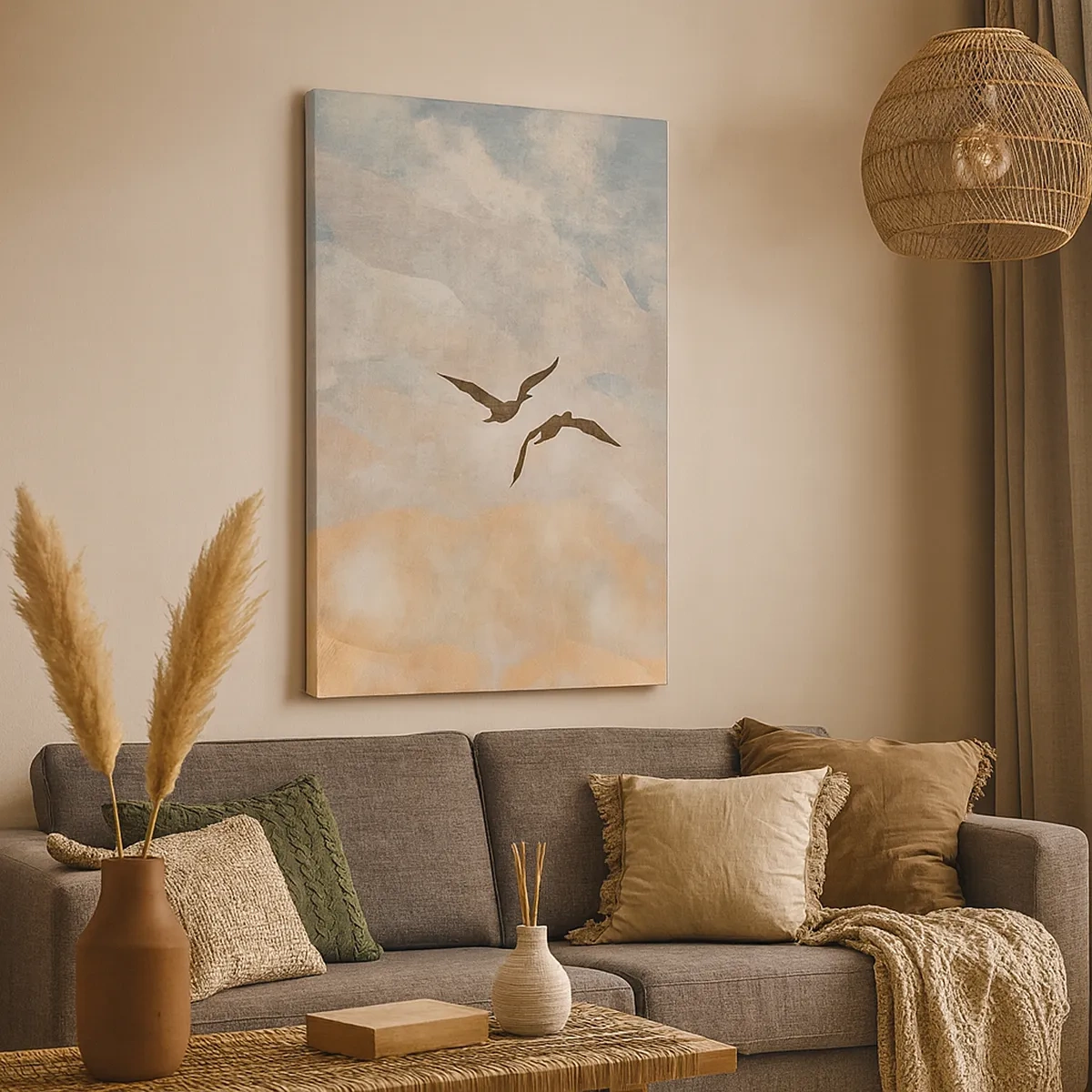 Schilderen op canvas - Hemeldans - 50x70 cm