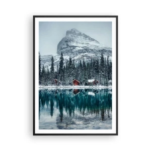 Poster in een zwarte lijst - Canadese stilte - 70x100 cm