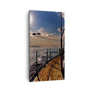 Schilderen op canvas - Zeilen naar de zon - 55x100 cm