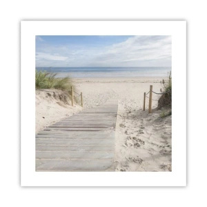 Poster - naar de horizon - 40x40 cm