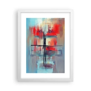 Poster in een witte lijst - Een landschap in een onbekende dimensie - 30x40 cm