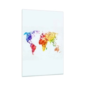 Schilderen op glas - Alle kleuren van de wereld - 70x100 cm