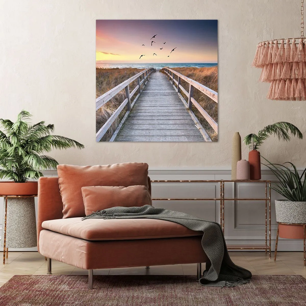 Schilderen op canvas - De ruimte voor opvliegen - 40x40 cm