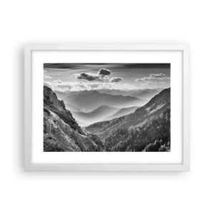 Poster in een witte lijst - Tot aan de horizon - 40x30 cm