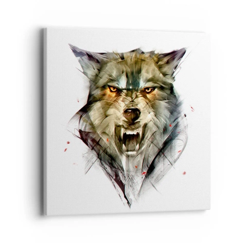 Schilderen op canvas - Blijf staan! - 40x40 cm