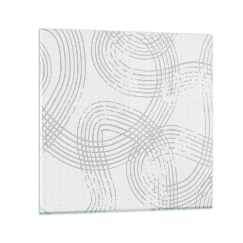Schilderen op glas - Er is geen rechte weg - 40x40 cm