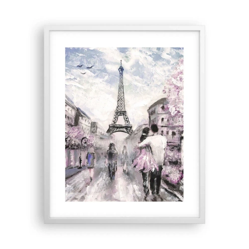 Poster in een witte lijst - Hoe verliefd te worden is alleen in ... - 40x50 cm