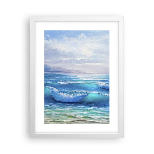 Poster in een witte lijst - Het brengt verlichting - 30x40 cm