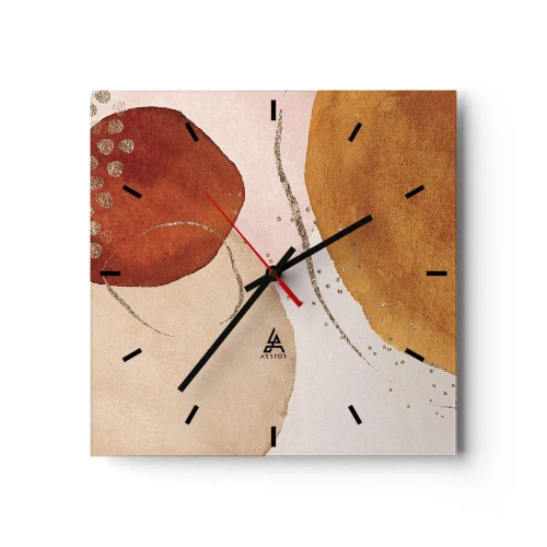 Wandklok - Klok - Rondheid en beweging - 30x30 cm