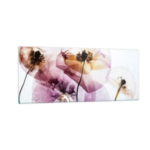 Schilderen op glas - Transparante lichaamsbloemen - 100x40 cm