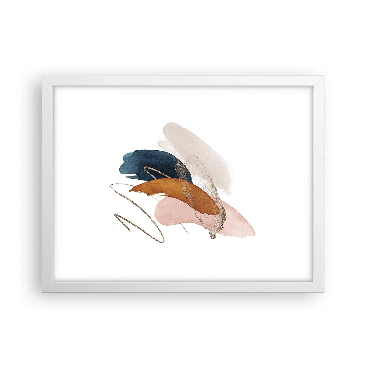 Poster in een witte lijst - Gevleugelde compositie - 40x30 cm