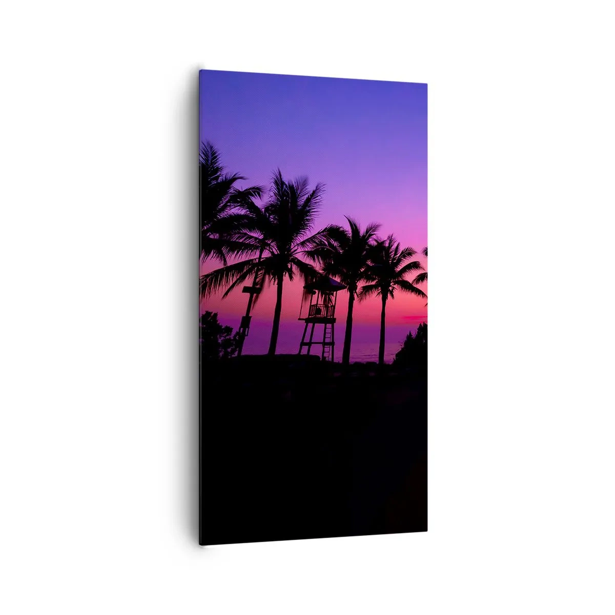 Schilderen op canvas - Avond onder de palmbomen - 65x120 cm